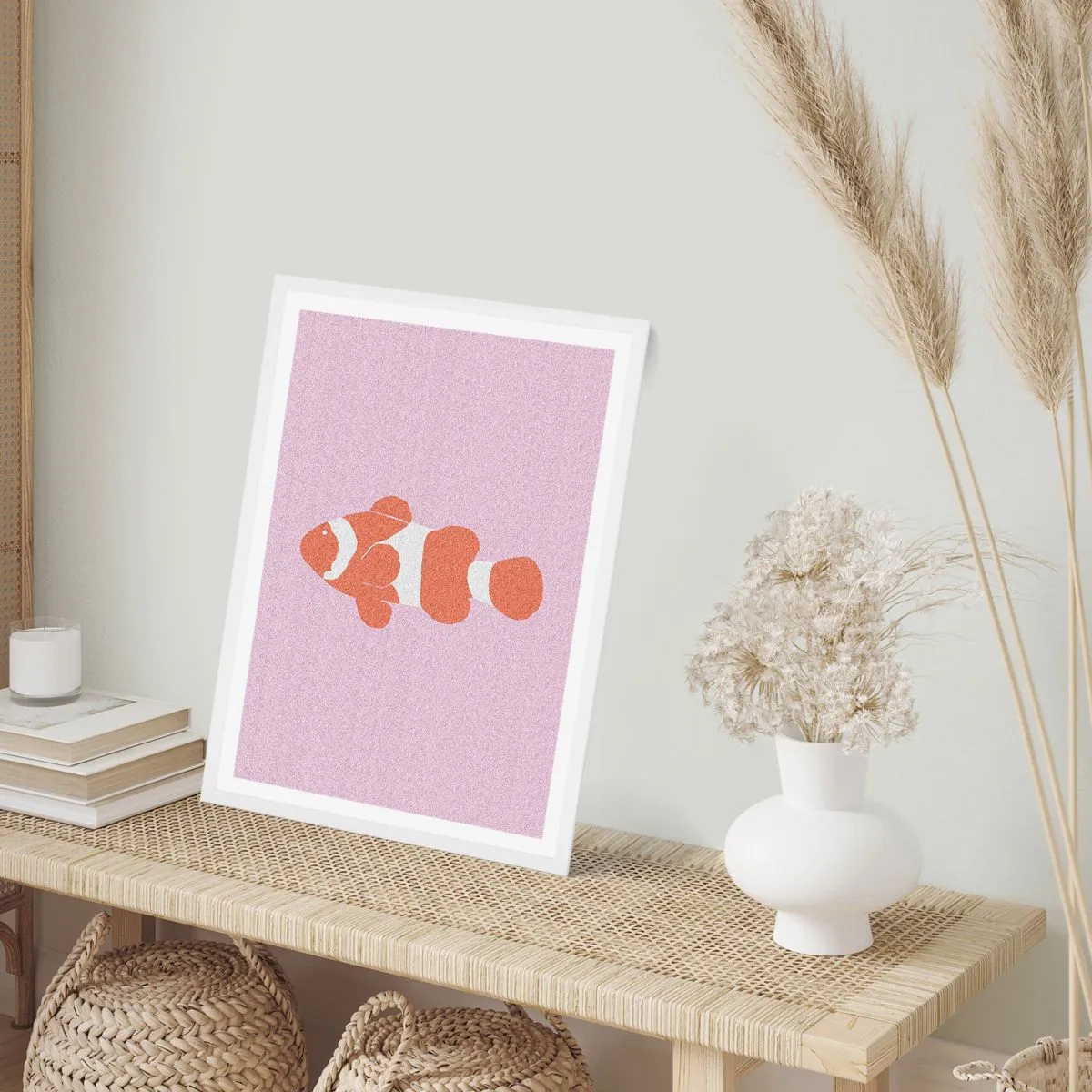 Póster en marco blanco - Tratando de recordar el camino - 61x91 cm