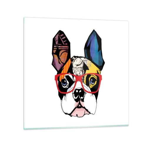 Cuadro sobre vidrio - Impresiones sobre Vidrio - El intelectual - 50x50 cm