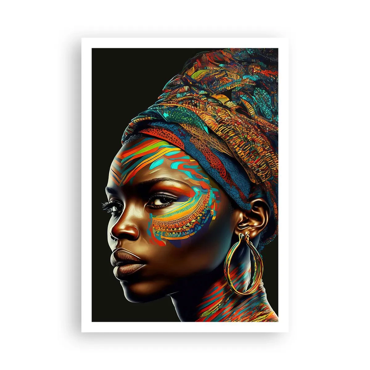 Póster - Reina africana - 70x100 cm