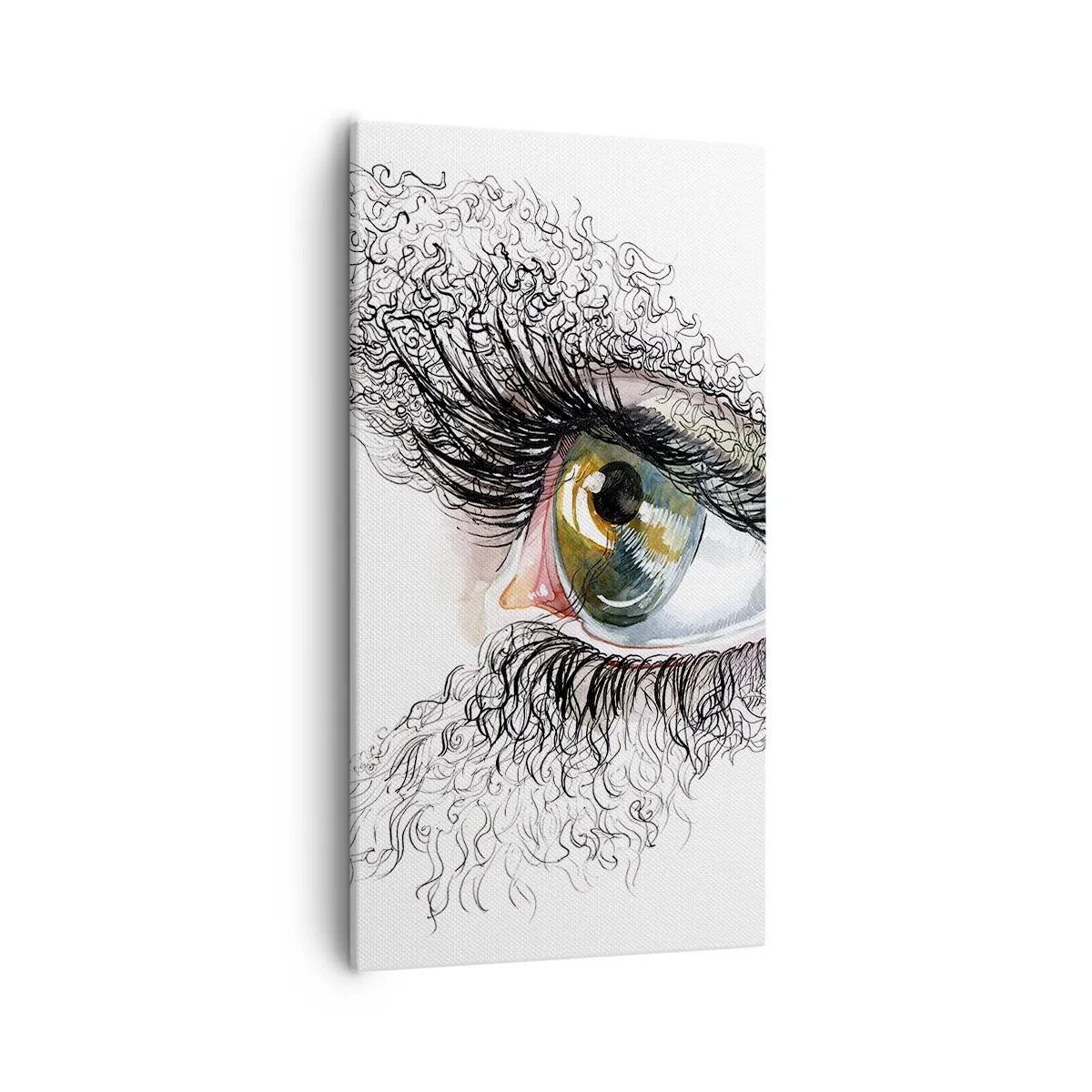 Cuadro sobre lienzo - Impresión de Imagen - Mira directamente a tu alma - 55x100 cm