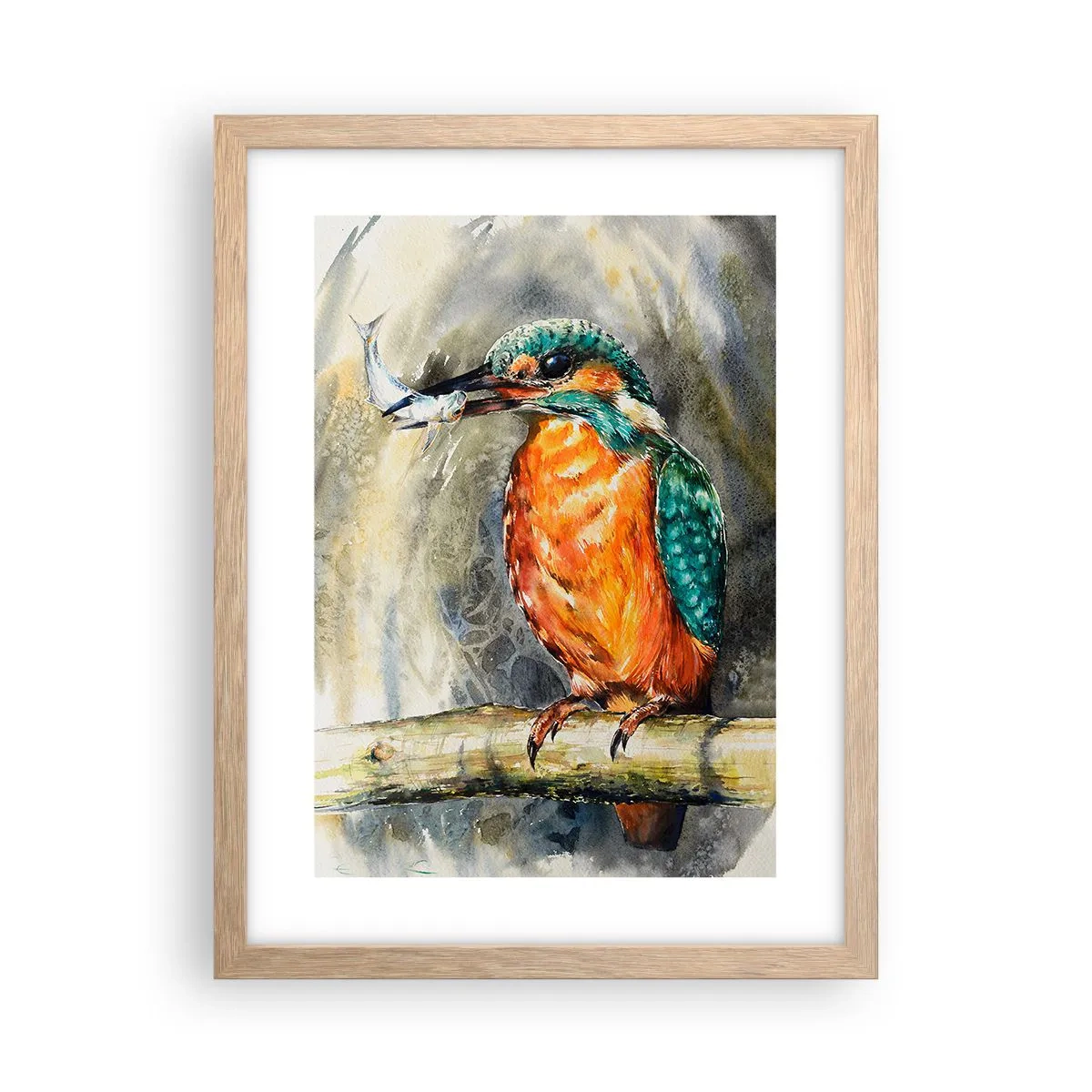 Póster en marco roble claro - La ley de la naturaleza - 30x40 cm