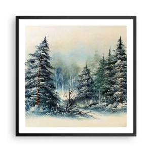 Póster en marco negro - Preparados para la Navidad - 60x60 cm