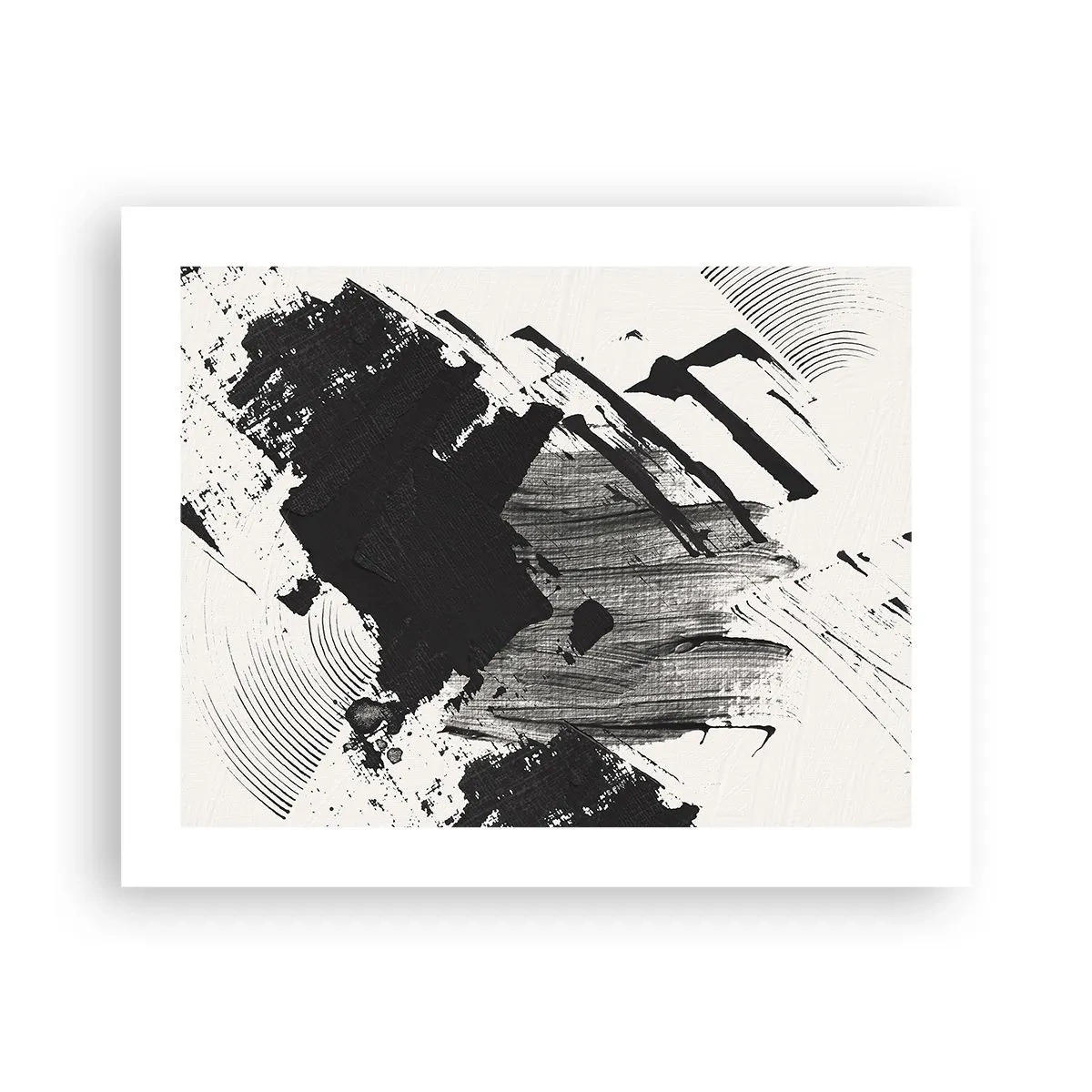 Póster - Abstracción: la expresión del negro - 50x40 cm