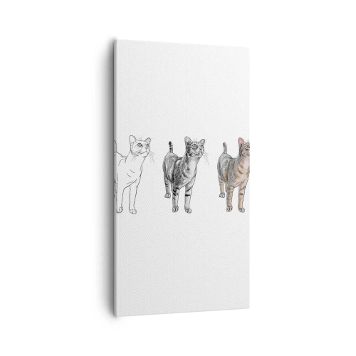 Cuadro sobre lienzo - Impresión de Imagen - Lección de dibujo - 55x100 cm