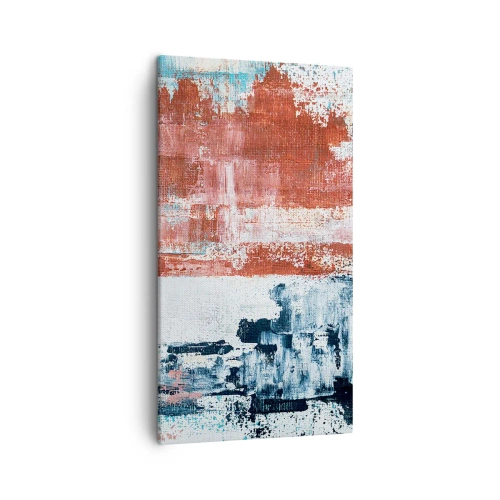 Cuadro sobre lienzo - Impresión de Imagen - Mitad abstracción, mitad abstracción - 45x80 cm