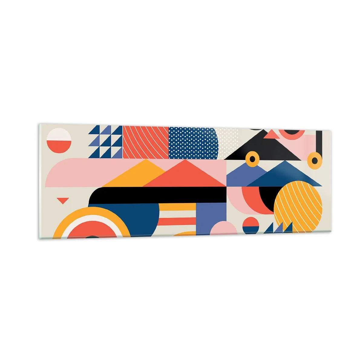 Cuadro sobre vidrio - Impresiones sobre Vidrio - Composición: juegos - 90x30 cm