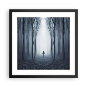 Póster en marco negro - Alto y claro - 40x40 cm