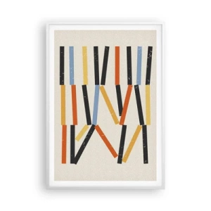 Póster en marco blanco - Composición horizontal - 70x100 cm