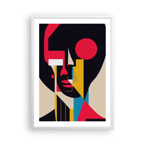 Póster en marco blanco - Su mundo interior - 50x70 cm