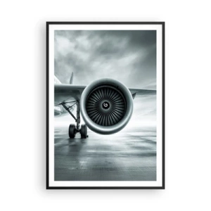 Póster en marco negro - Hay poder - 70x100 cm