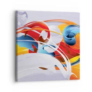 Cuadro sobre lienzo - Impresión de Imagen - Danza de los elementos - 30x30 cm