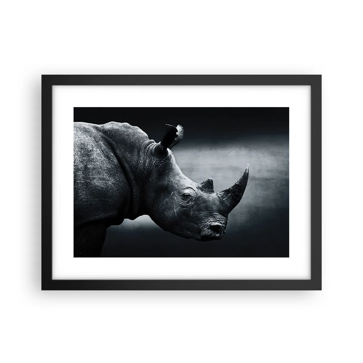 Póster en marco negro - Perfil derecho - 40x30 cm