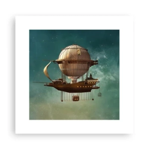 Póster - Julio Verne saluda - 30x30 cm