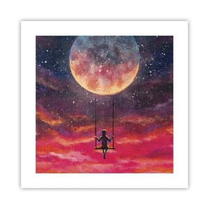 Póster - Disfrutar de las nubes - 40x40 cm