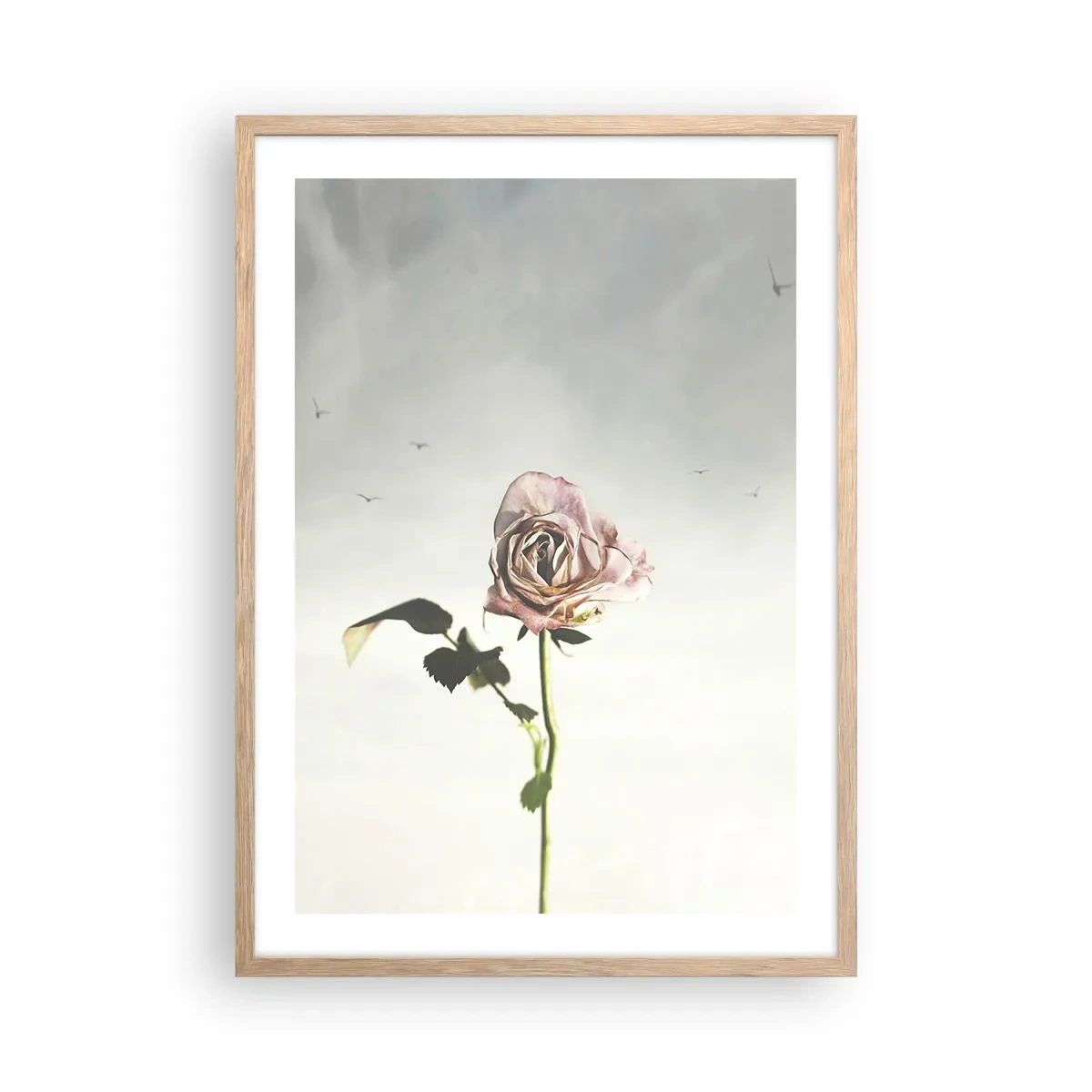 Póster en marco roble claro - Bienvenida a la primavera - 50x70 cm