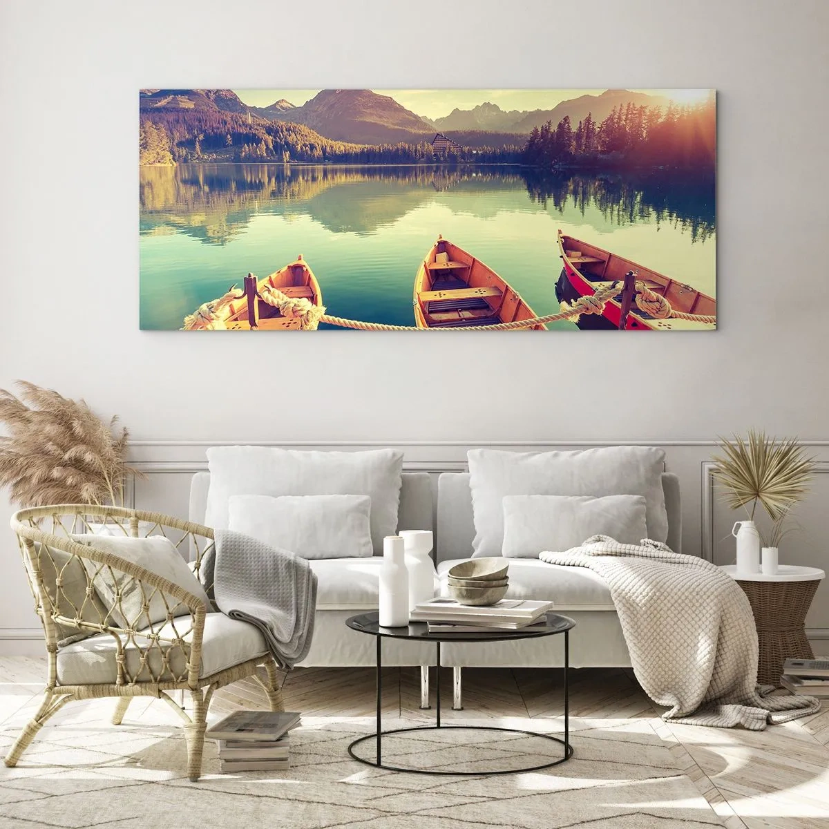 Cuadro sobre vidrio - Impresiones sobre Vidrio - Para vivir según sus leyes - 100x40 cm