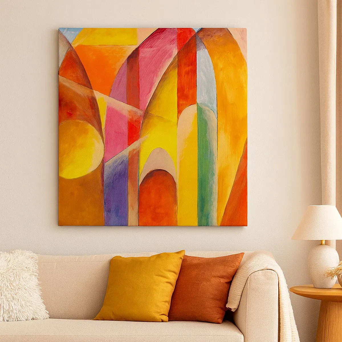 Cuadro sobre lienzo - Impresión de Imagen - Catedral del sol - 30x30 cm