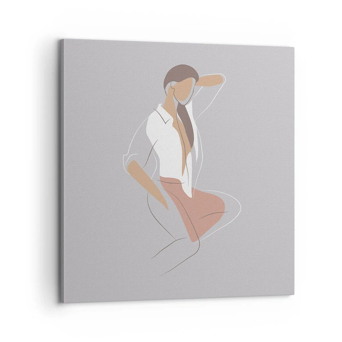 Cuadro sobre lienzo - Impresión de Imagen - Un esbozo de encanto - 60x60 cm