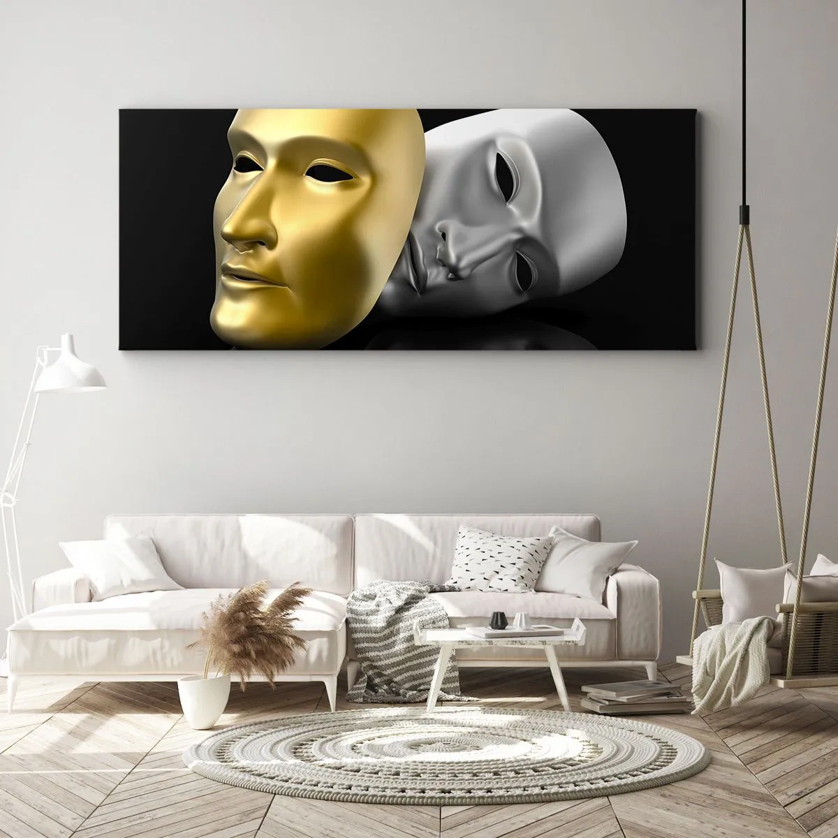 Cuadro sobre lienzo - Impresión de Imagen - La vida es un teatro - 100x40 cm