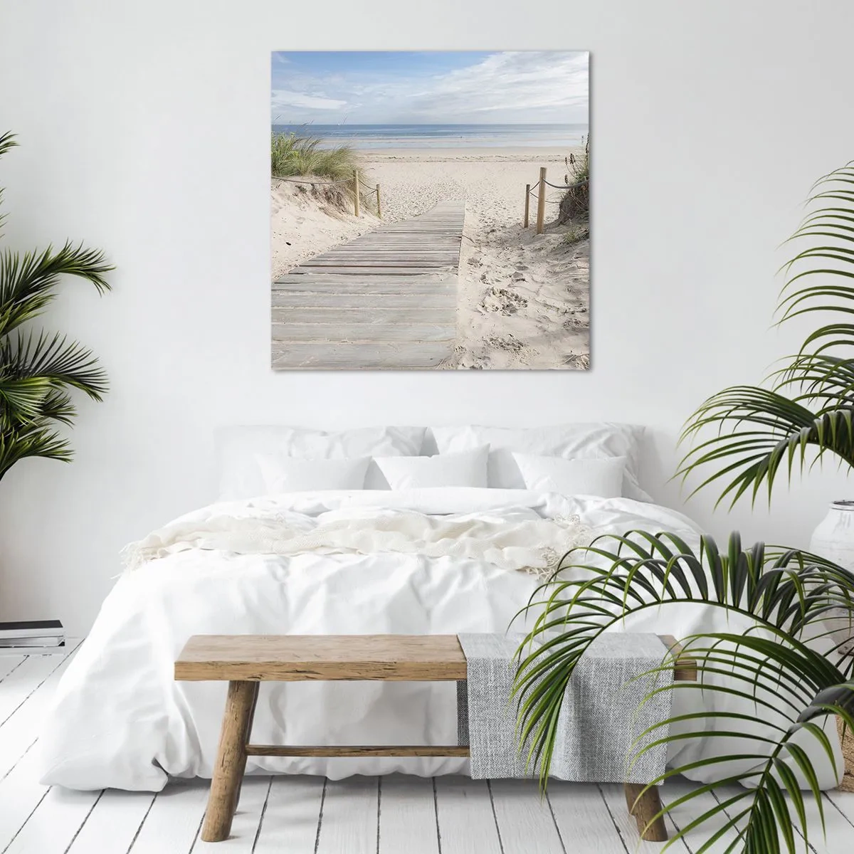 Cuadro sobre lienzo - Impresión de Imagen - Hasta el horizonte - 70x70 cm