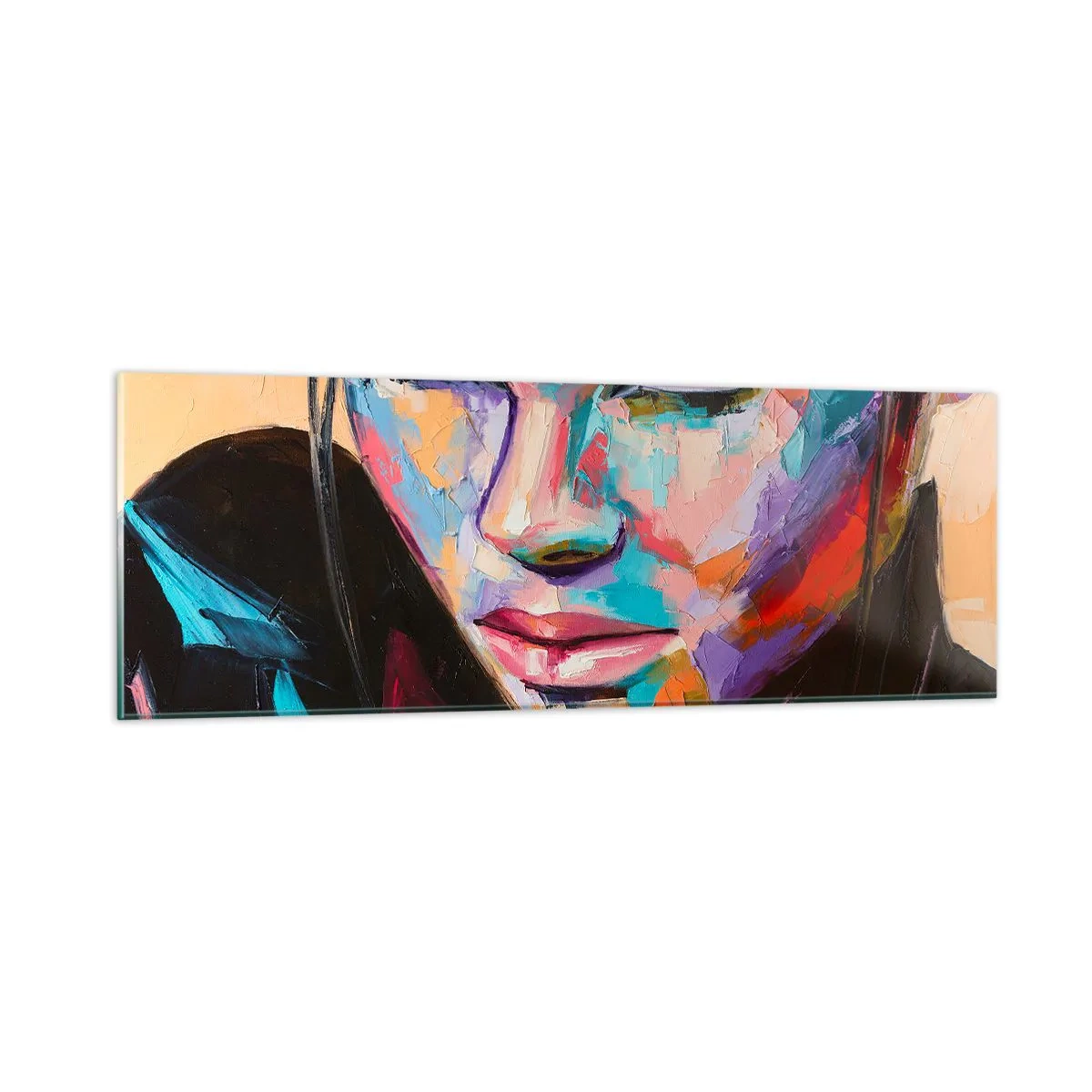 Cuadro sobre vidrio - Impresiones sobre Vidrio - Salvaje de corazón - 90x30 cm