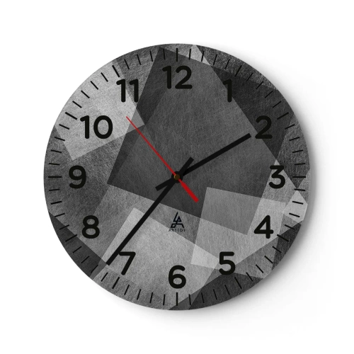 Reloj de pared - Reloj de vidrio - Un símbolo eterno de permanencia y orden - 40x40 cm