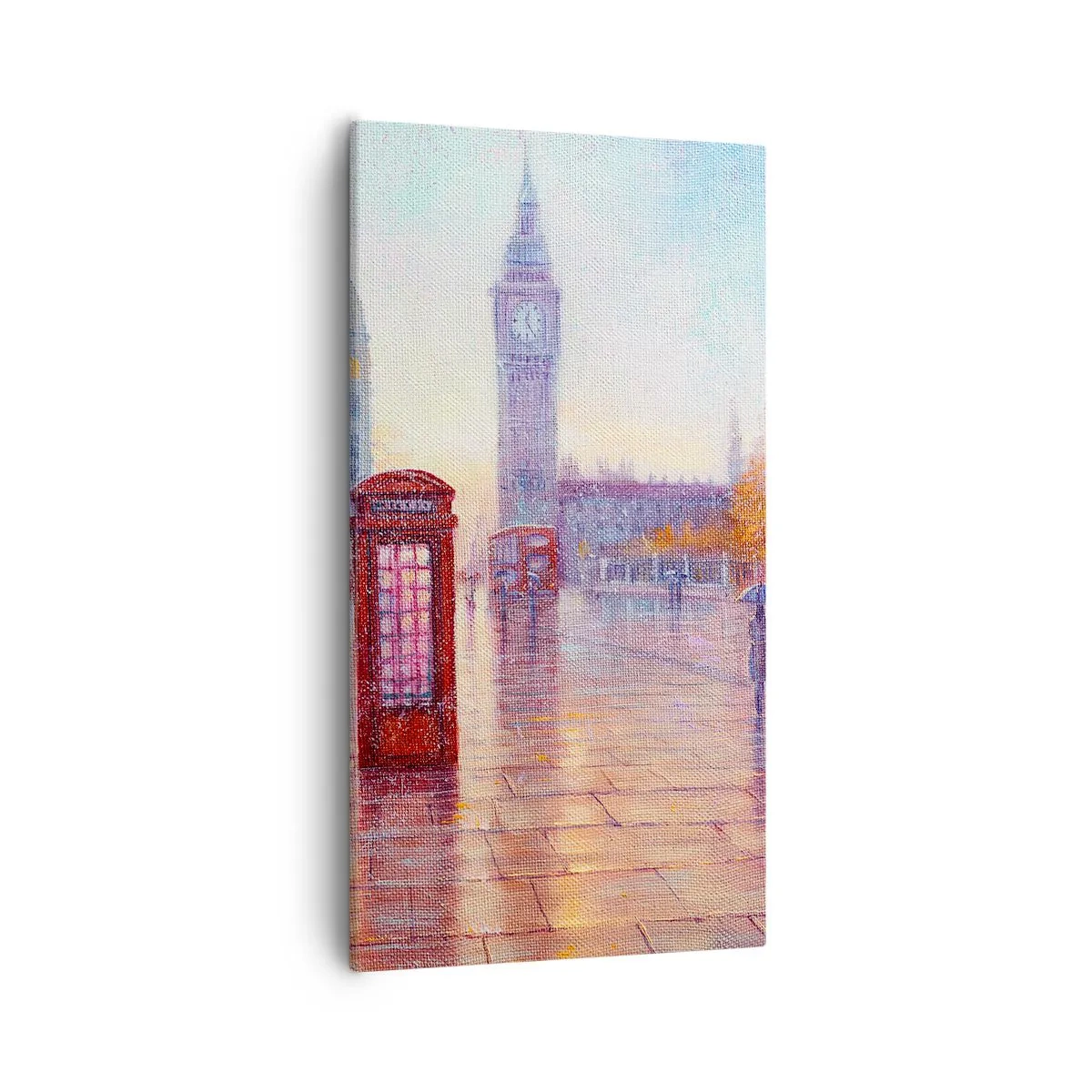 Cuadro sobre lienzo - Impresión de Imagen - Un día de otoño en Londres - 55x100 cm