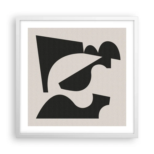 Póster en marco blanco - Para automontaje - 50x50 cm