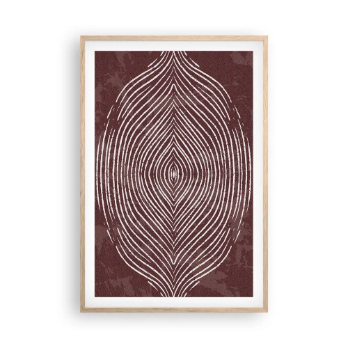 Póster en marco roble claro - El espacio habla - 61x91 cm