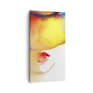 Cuadro sobre lienzo - Impresión de Imagen - Retrato de una dama    - 55x100 cm