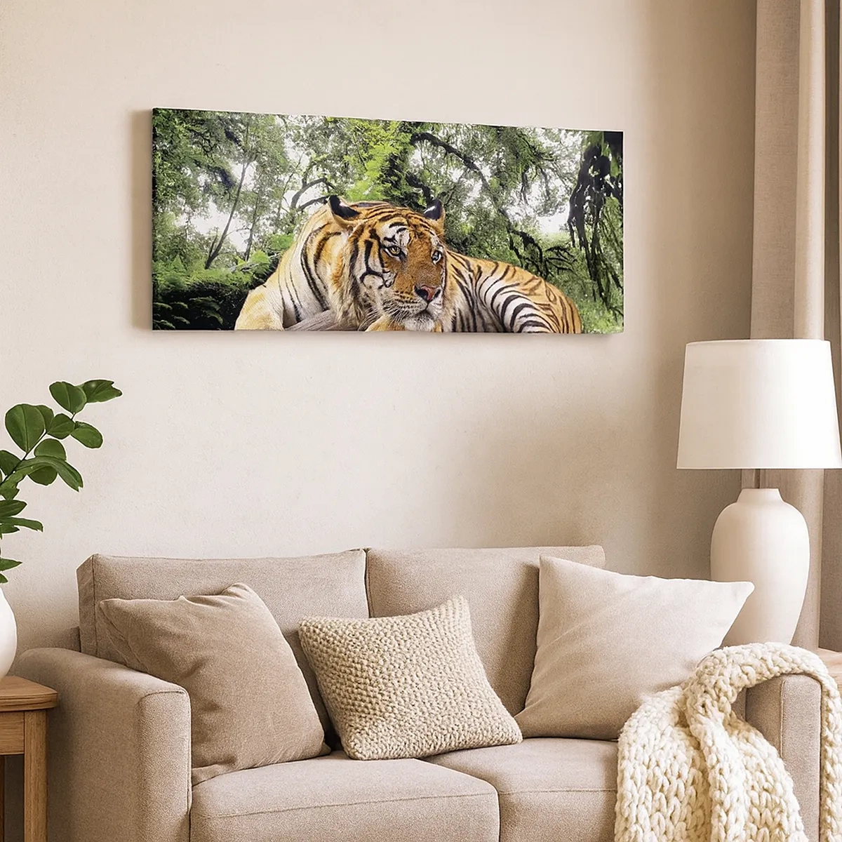 Cuadro sobre lienzo - Impresión de Imagen - Atentamente - 30x30 cm