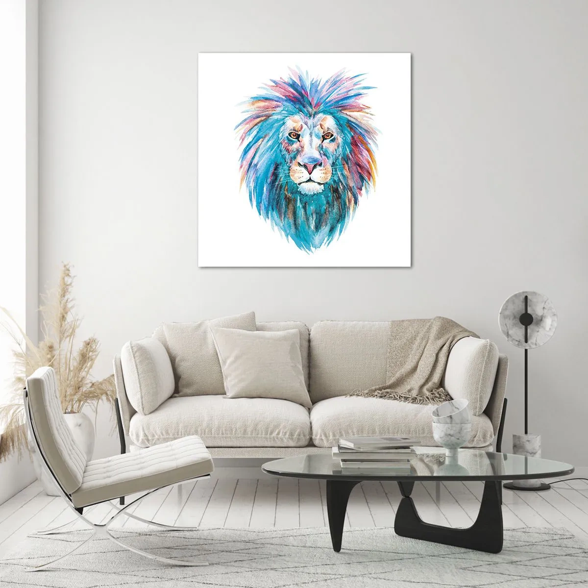 Cuadro sobre vidrio - Impresiones sobre Vidrio - Aura electrizante - 50x50 cm