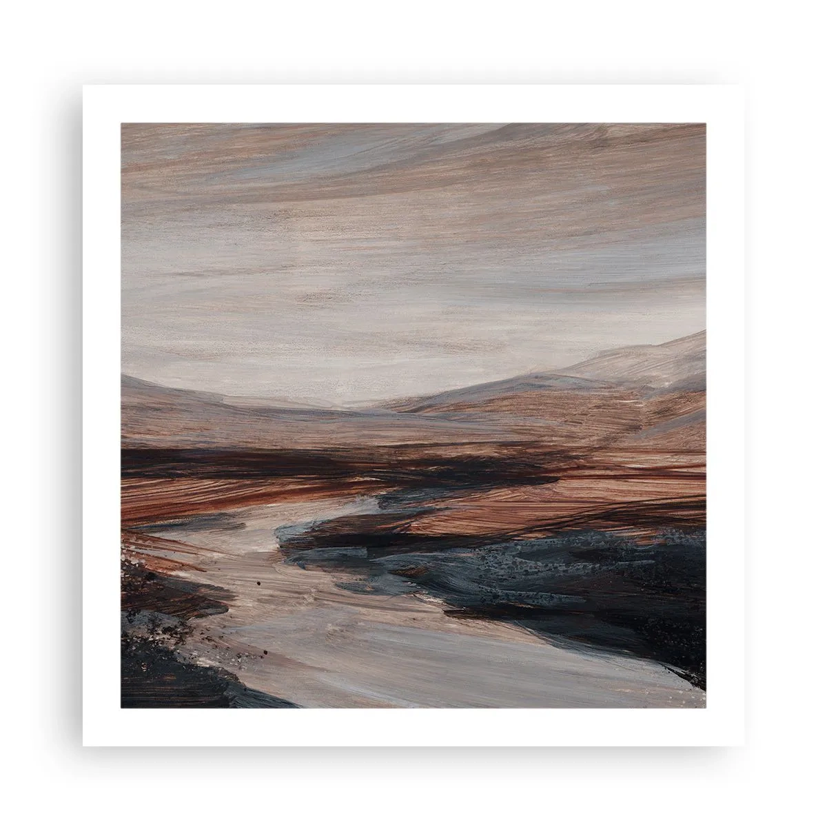 Póster -  Valle apacible - 60x60 cm