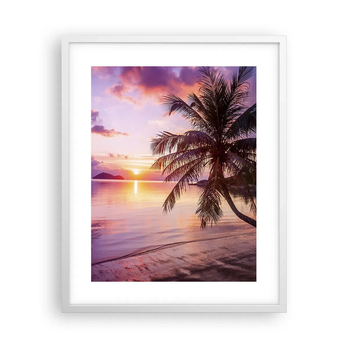 Póster en marco blanco - Hermosura hasta el horizonte - 40x50 cm