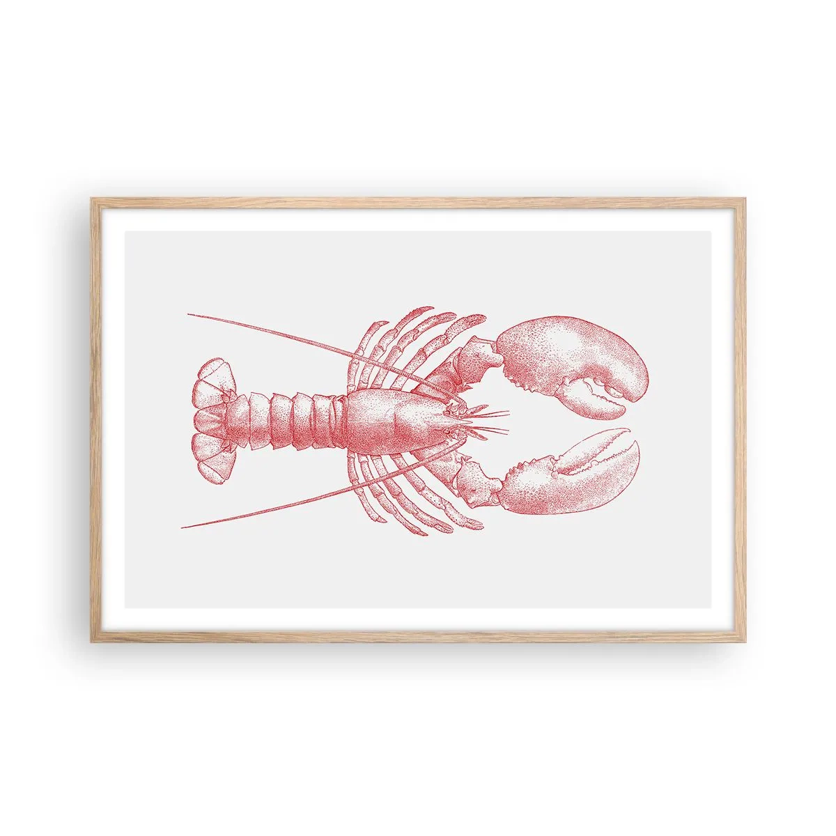 Póster en marco roble claro - La reina de los fondos rocosos - 91x61 cm