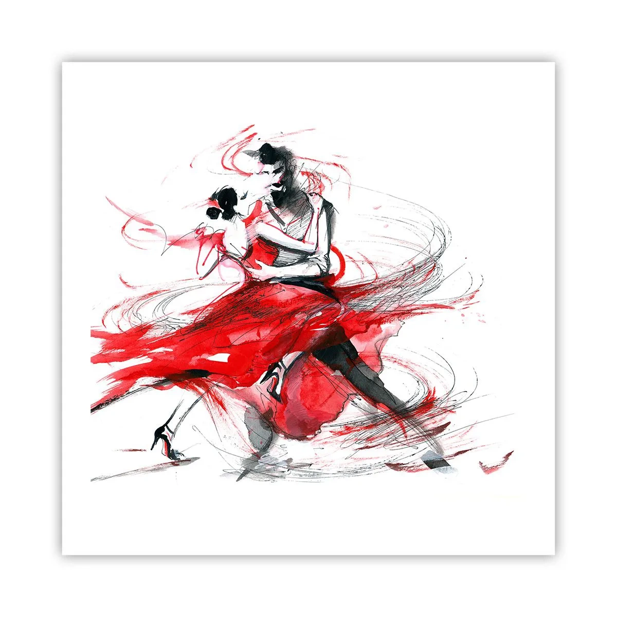 Póster - El tango: el ritmo de la pasión - 60x60 cm
