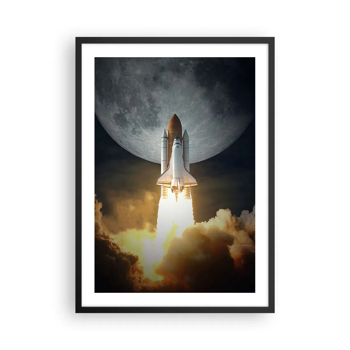 Póster en marco negro - El comienzo de una aventura sobrenatural - 50x70 cm