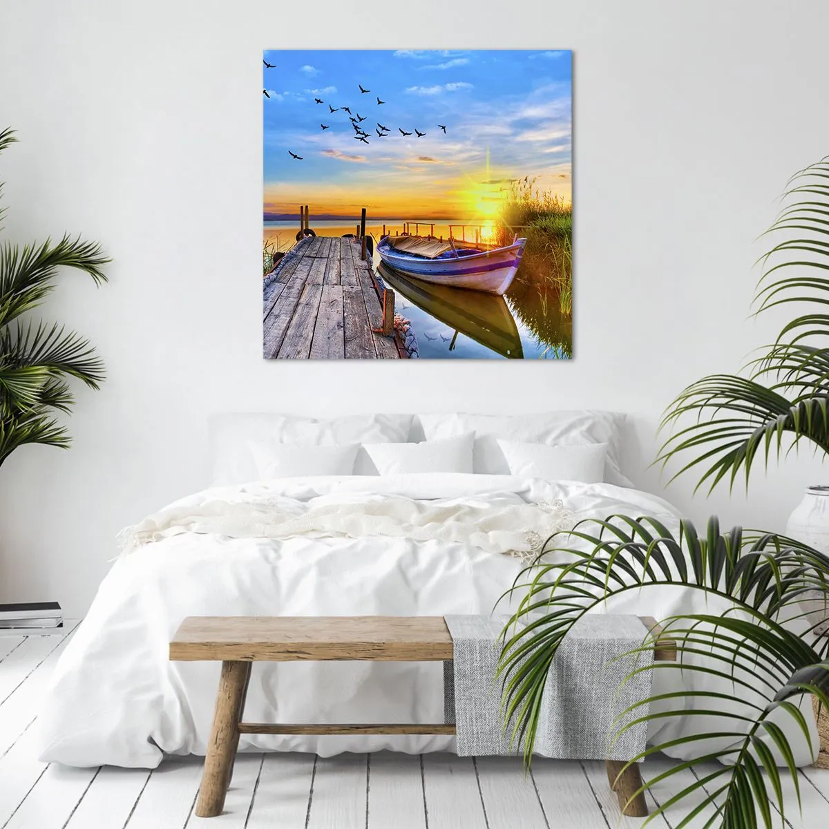 Cuadro sobre lienzo - Impresión de Imagen - Adiós, hasta mañana - 60x60 cm