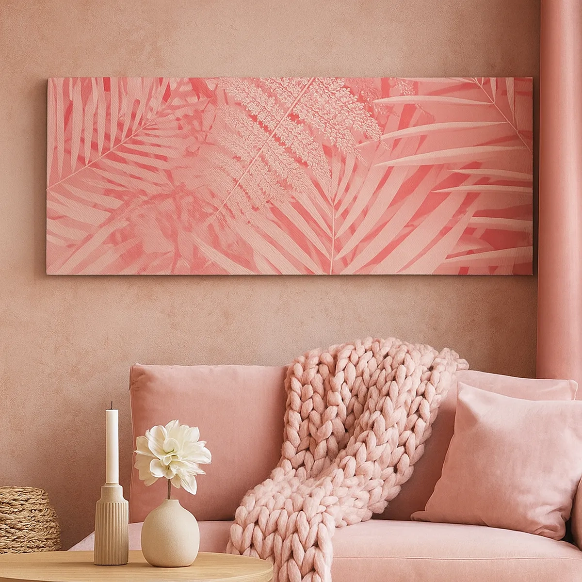 Cuadro sobre lienzo - Impresión de Imagen - Concepto rosa - 30x30 cm