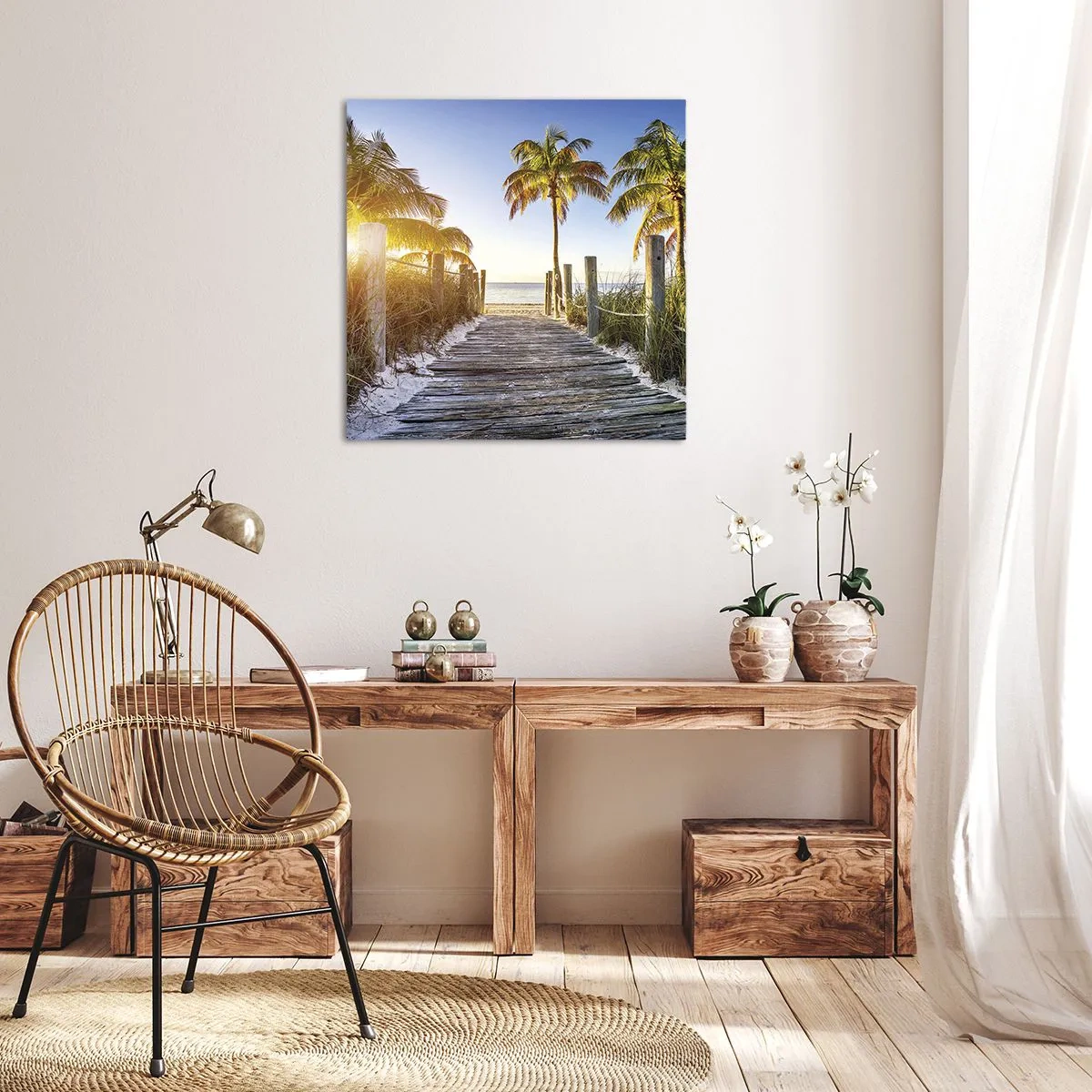 Cuadro sobre lienzo - Impresión de Imagen - Directo al paraíso - 30x30 cm