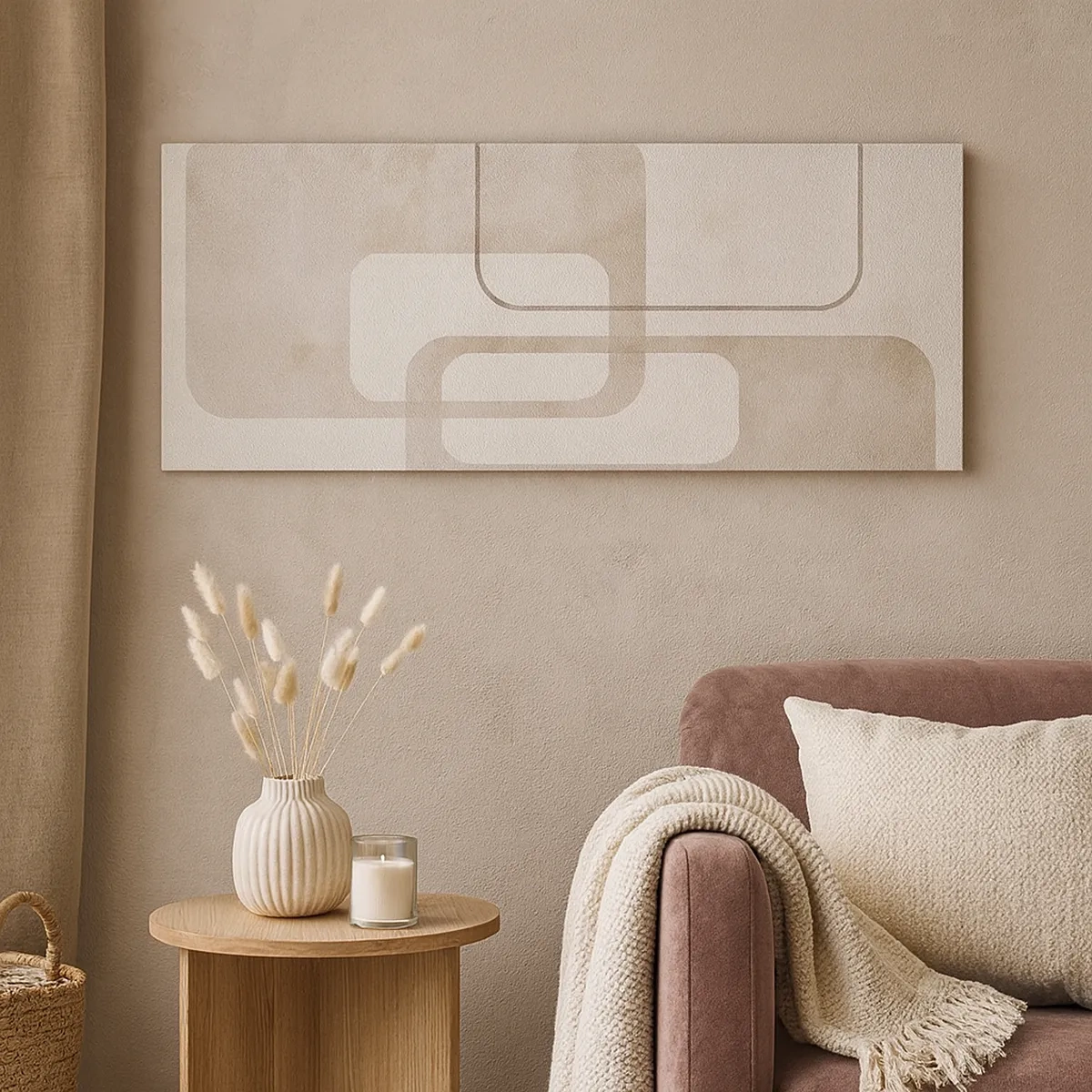 Cuadro sobre lienzo - Impresión de Imagen - Fuga geométrica - 30x30 cm