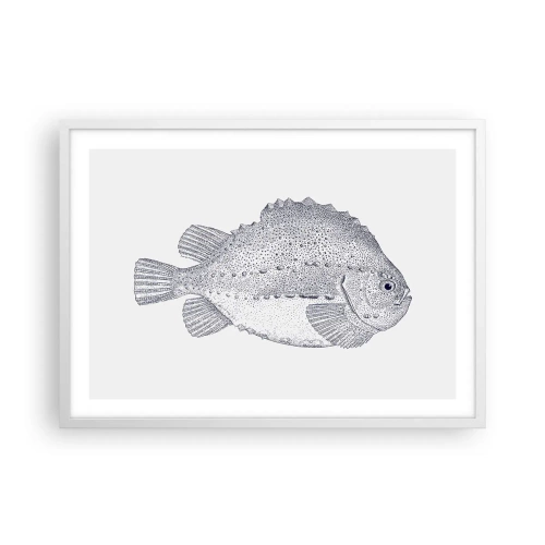 Póster en marco blanco - Para el álbum del naturalista - 70x50 cm