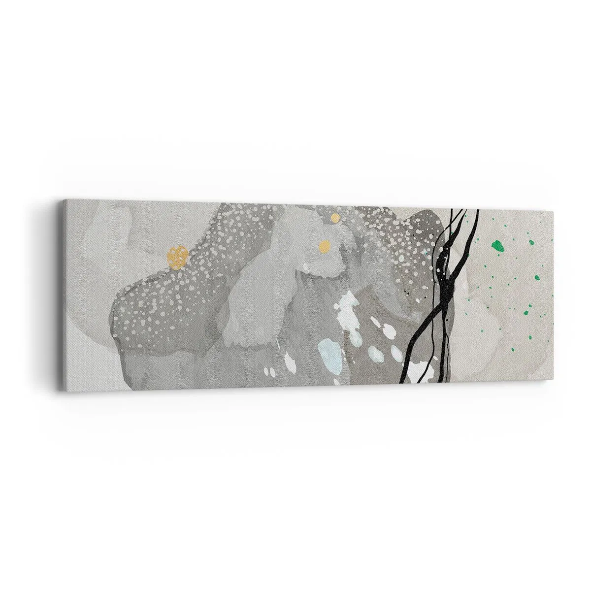 Cuadro sobre lienzo - Impresión de Imagen - Composición orgánica - 90x30 cm