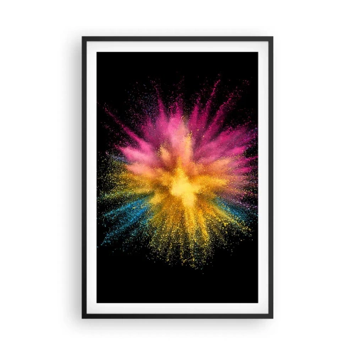 Póster en marco negro - El nacimiento de los colores - 61x91 cm