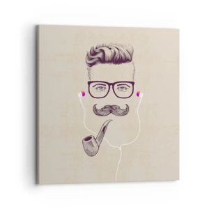 Cuadro sobre lienzo - Impresión de Imagen - Moda masculina - 70x70 cm