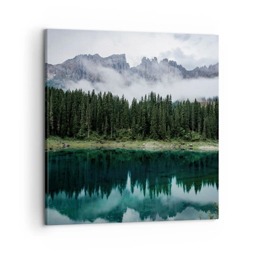 Cuadro sobre lienzo - Impresión de Imagen - Calla, calla, no despertemos al agua dormida.... - 60x60 cm