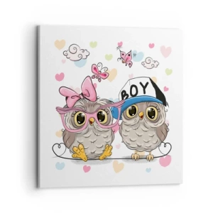 Cuadro sobre lienzo - Impresión de Imagen - El amor - 70x70 cm