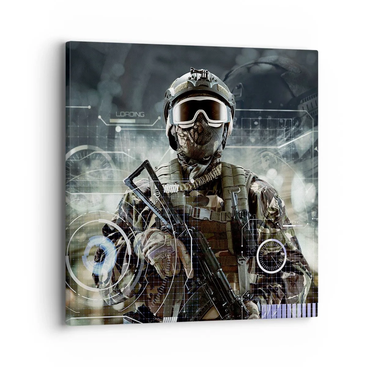 Cuadro sobre lienzo - Impresión de Imagen - De poder a poder - 40x40 cm