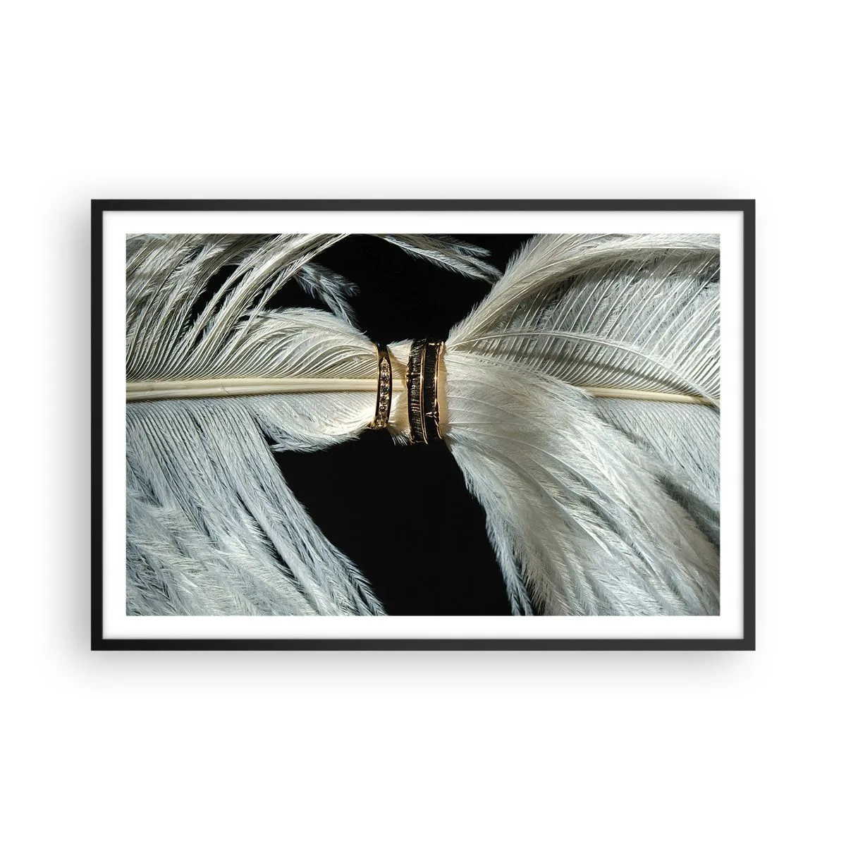 Póster en marco negro - ...y no te dejaré.... - 91x61 cm