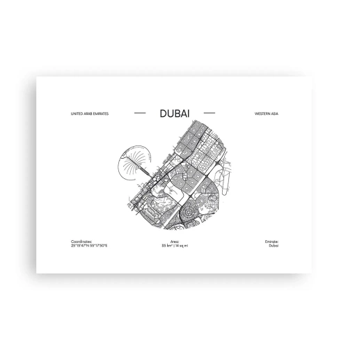 Póster - Anatomía de Dubái - 70x50 cm